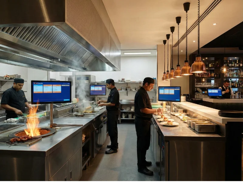 Multi-Screen Kitchen Setup