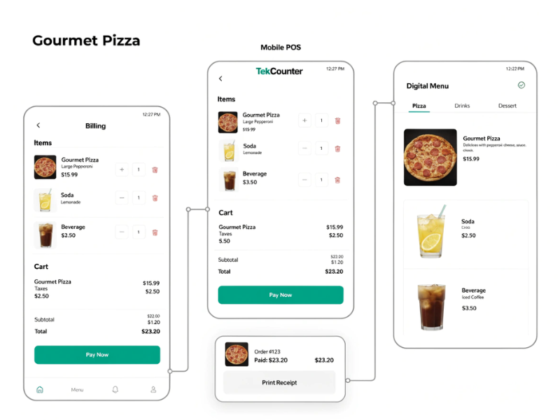 Tableside Ordering and Billing